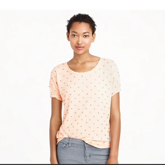 J. Crew Sequin Grey Top Tee Shirt - Picture 2 of 8